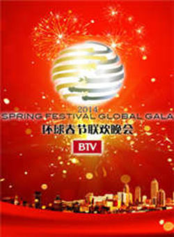 北京电视台环球春节联欢晚会2014海报
