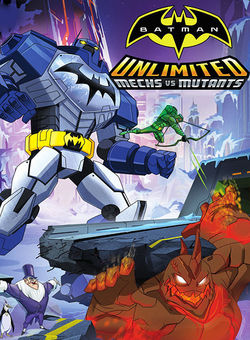 蝙蝠侠无限机甲对抗突变生物海报